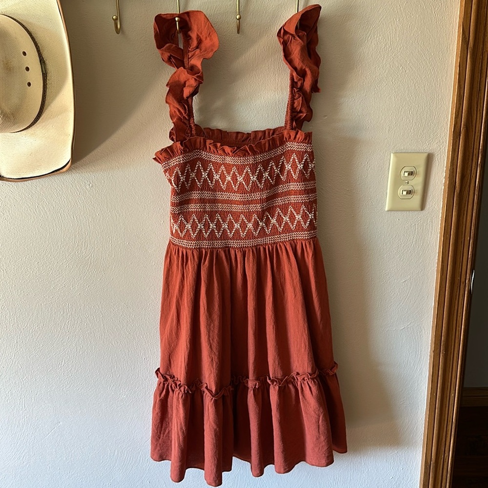 Orange sundress